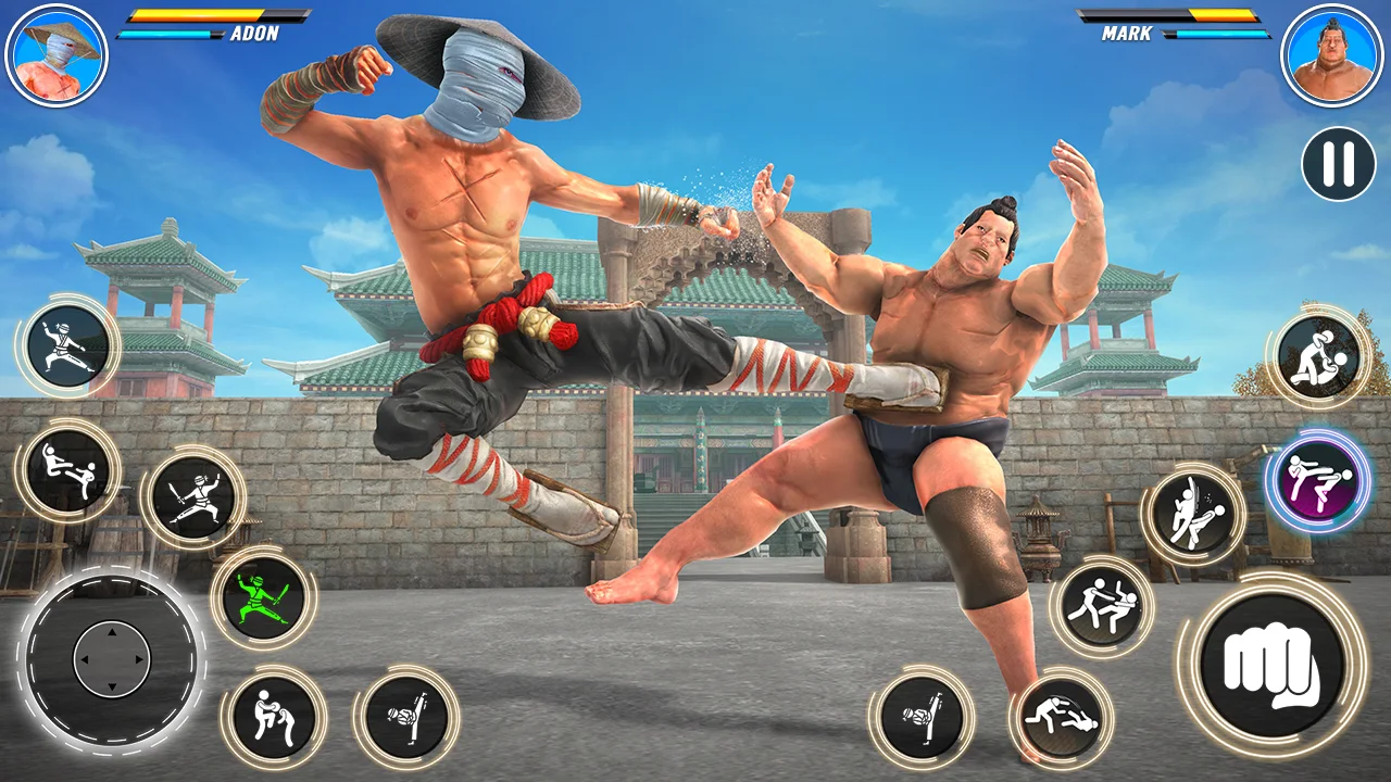 Kung Fu Games - Fighting Games Captura de tela 3