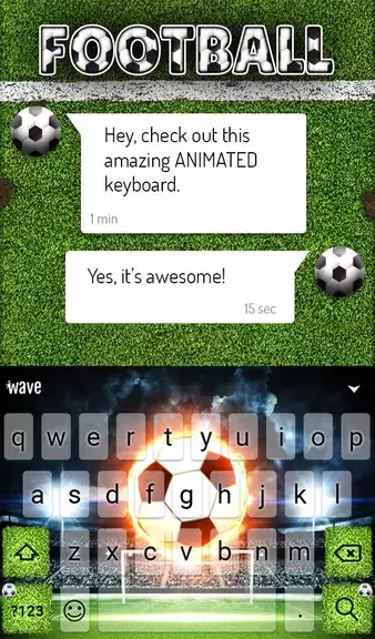 Football Keyboard & Wallpaper Tangkapan skrin 3