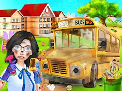 School Cleanup - Cleaning Game 스크린샷 1