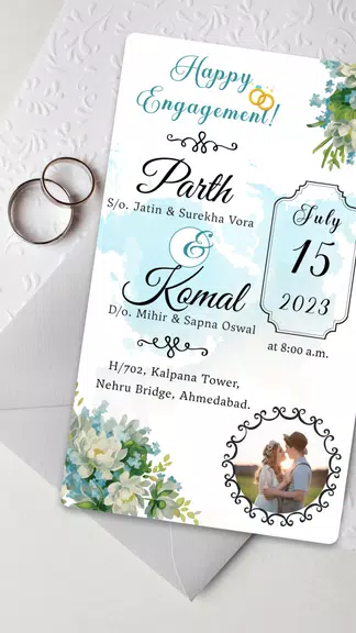 Engagement Card Maker & Design Screenshot 2