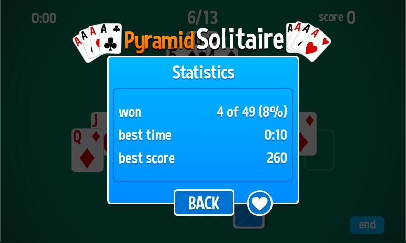 Pyramid Solitaire HD card game Screenshot 3