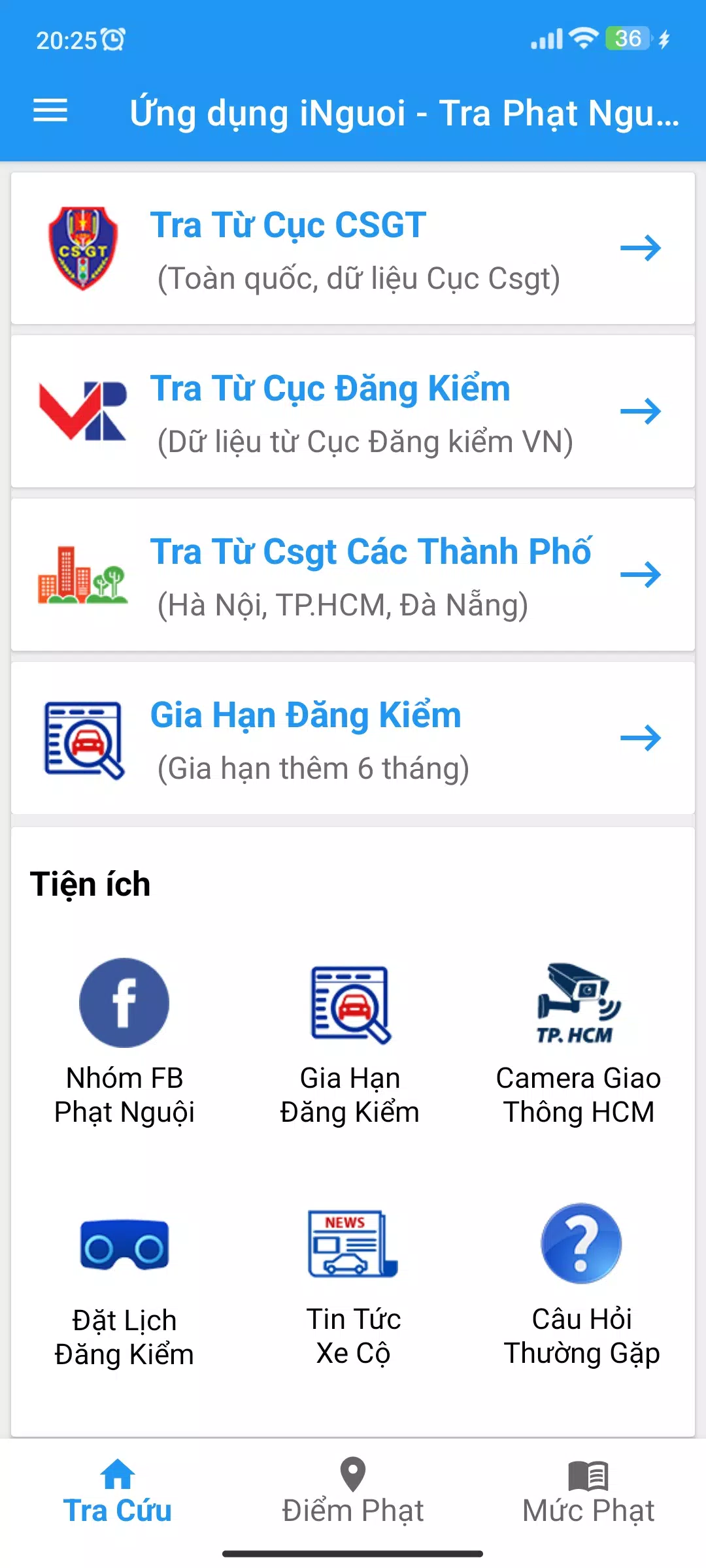 iNguoi - Tra Cứu Phạt Nguội スクリーンショット 1