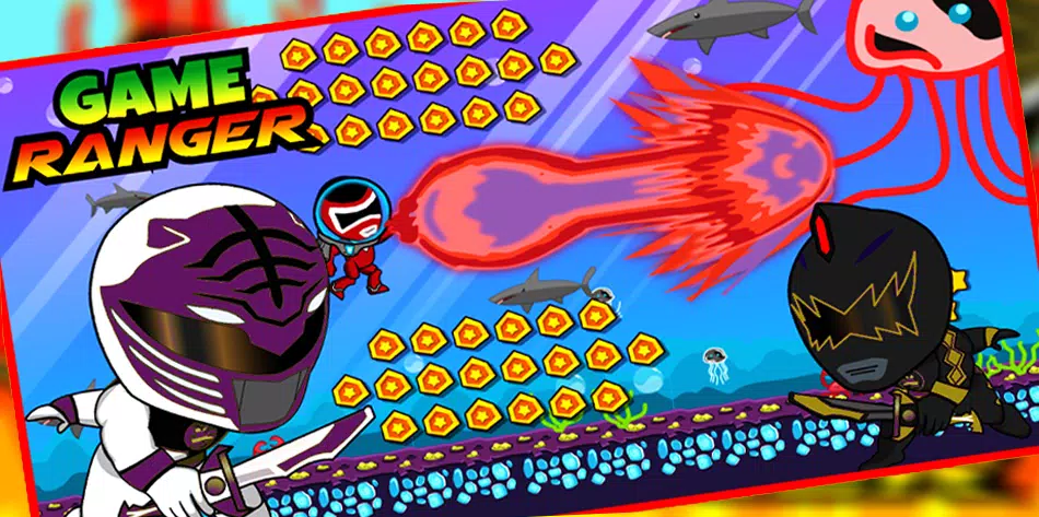 Superheroes Dino Rangers Dash Ekran Görüntüsü 3