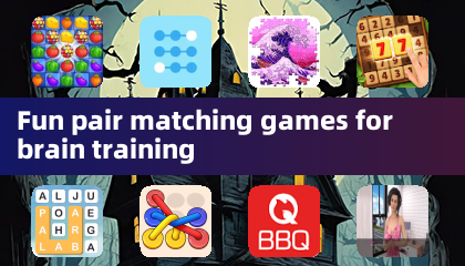 Juegos divertidos de emparejamiento de pares para entrenamiento cerebral